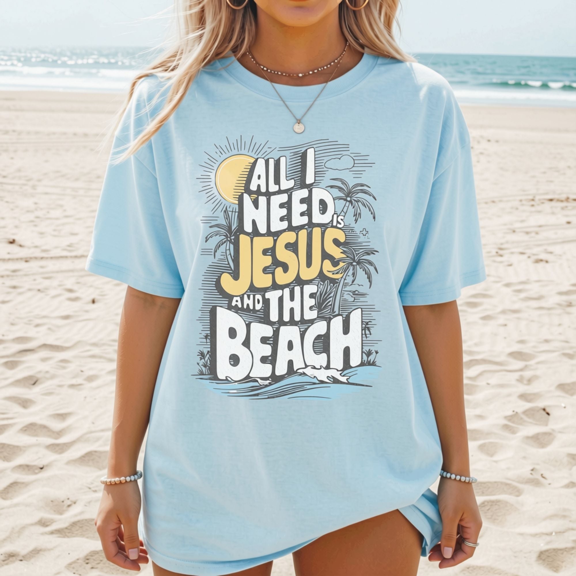 Jesus and the Beach T-Shirt