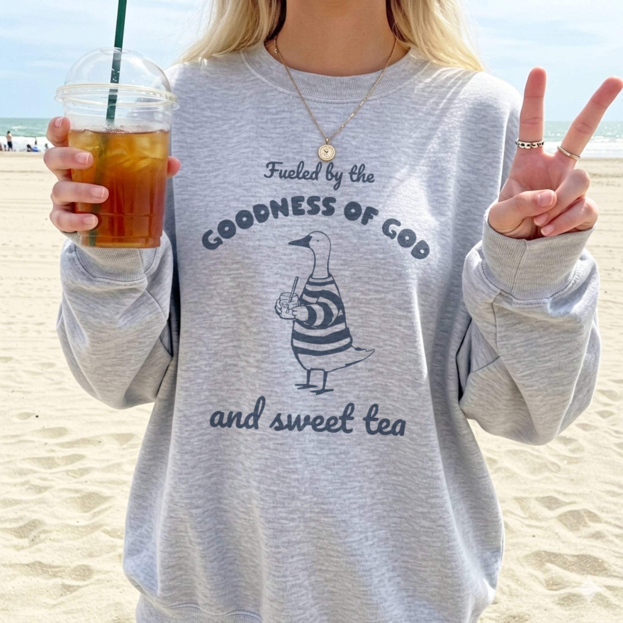 Fueled by the Goodness of God and Sweet Tea Sweatshirt