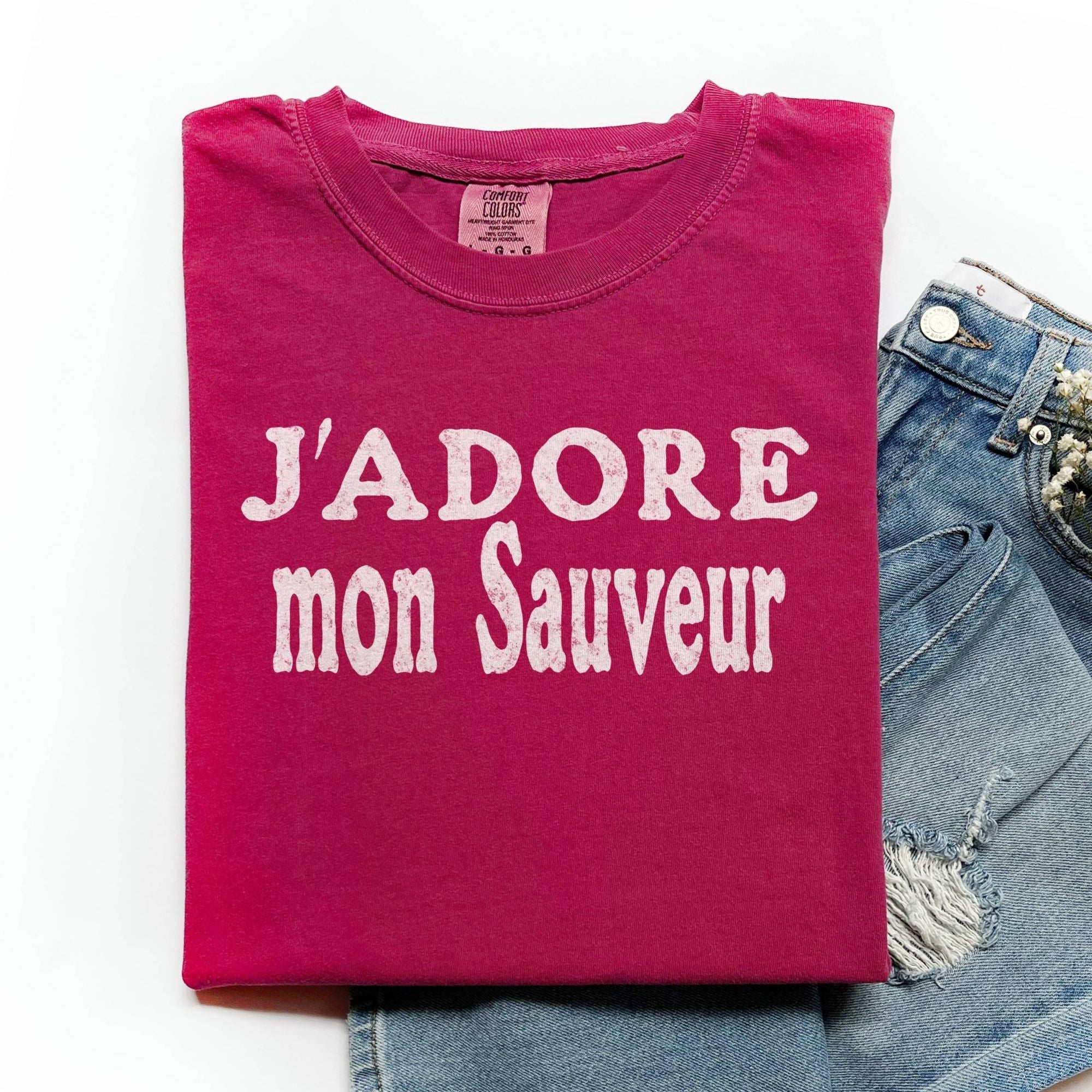 J'adore mon Sauveur (I adore my Savior) T-Shirt