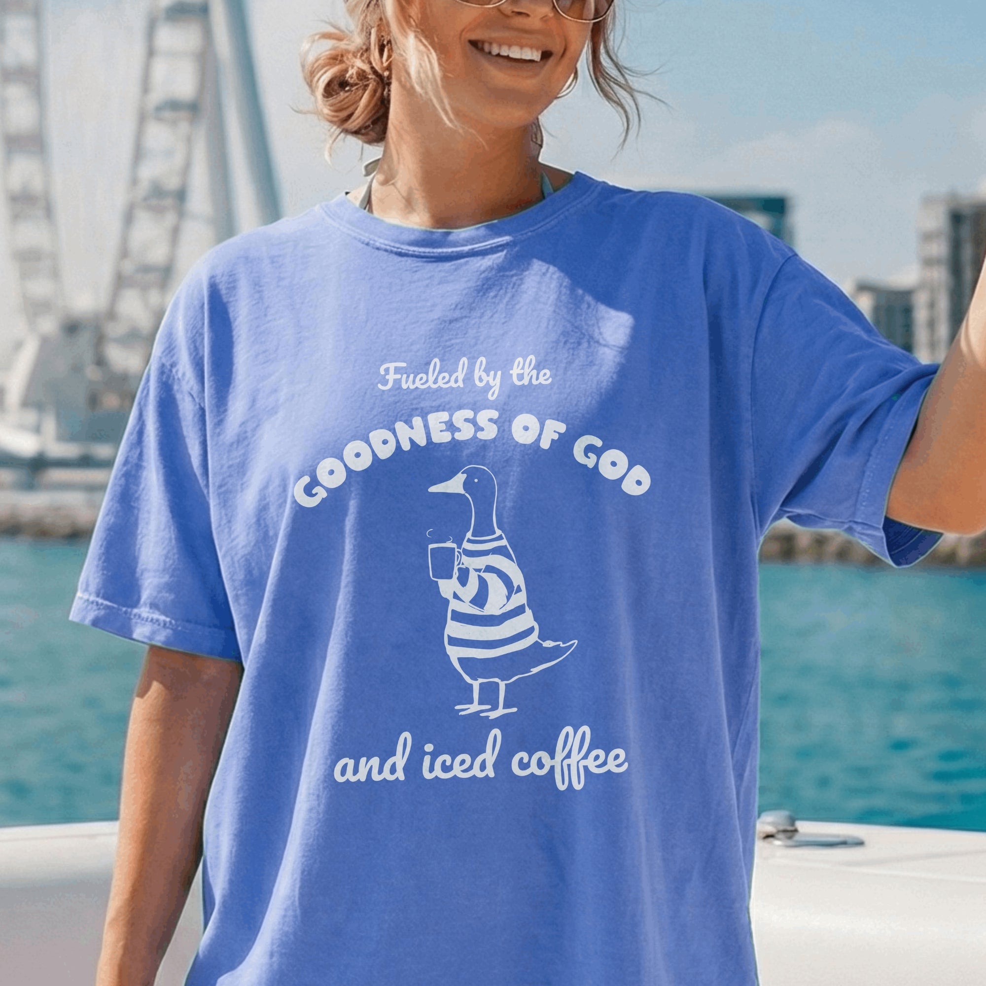Fueled by the Goodness of God and Iced Coffee T-Shirt
